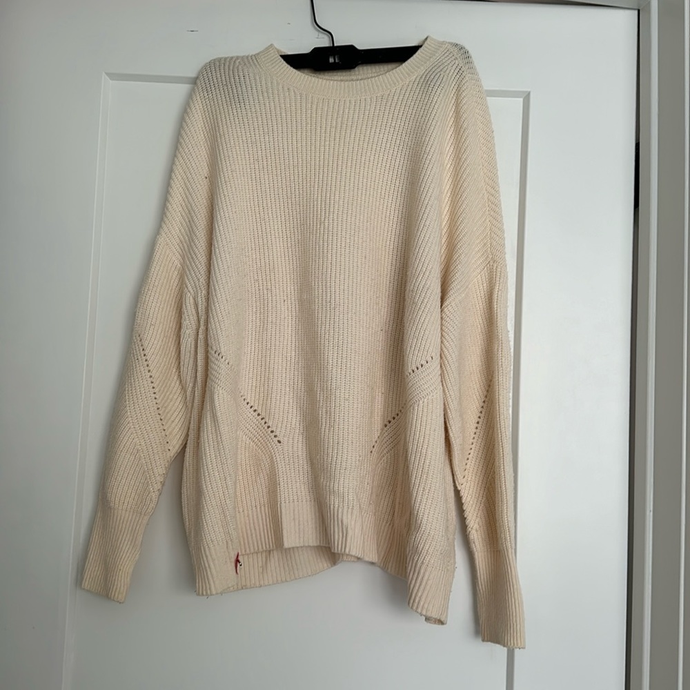 Alice & Olivia cream wool blend sweater